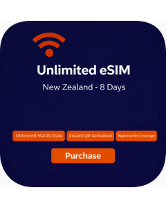 Unlimited eSIM New Zealand - 8 Days