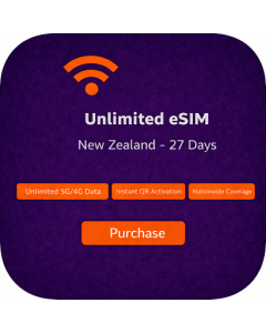Unlimited eSIM New Zealand - 27 Days