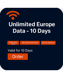 Unlimited Europe Data - 10 Days