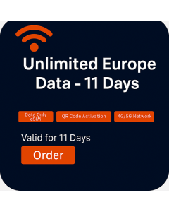 Unlimited Europe Data - 11 Days