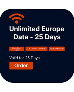 Unlimited Europe Data 25 days