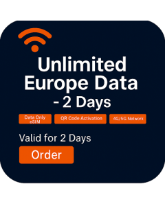 Unlimited Europe Data - 2 Days