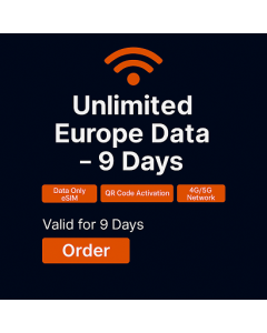Unlimited Europe Data - 9 Days