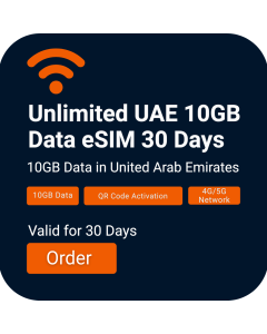 Install UAE Data eSIM | 10GB Data | 30 Days 