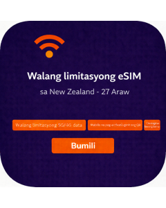 eSIM illimitata Nuova Zelanda - 27 giorni