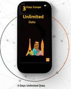 eSIM EUROPA 3GB – 3 DAGER